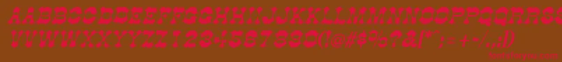 DogwoodItalic Font – Red Fonts on Brown Background