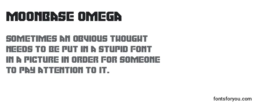 Moonbase Omega (134862) Font