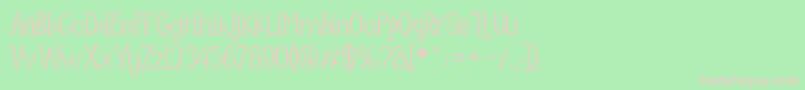 Mooncrato Font – Pink Fonts on Green Background