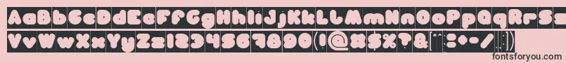 MOONLIGHT Inverse Font – Black Fonts on Pink Background