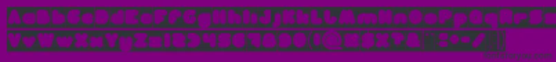 フォントMOONLIGHT Inverse – 紫の背景に黒い文字