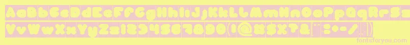 MOONLIGHT Inverse Font – Pink Fonts on Yellow Background