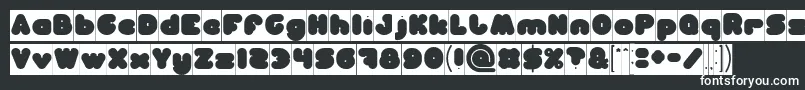 Шрифт MOONLIGHT Inverse – белые шрифты на чёрном фоне