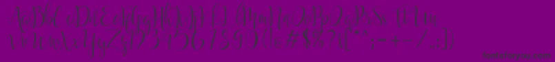 fuente Moonlight Regular – Fuentes Negras Sobre Fondo Morado