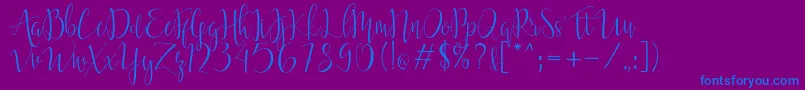 Lisätietoja Moonlight Regular-fontista Moonlight Regular-fontti – siniset fontit violetilla taustalla