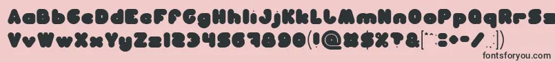 More about MOONLIGHT Font MOONLIGHT Font – Black Fonts on Pink Background