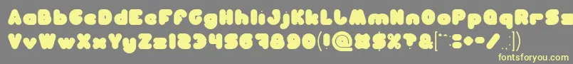 MOONLIGHT Font – Yellow Fonts on Gray Background