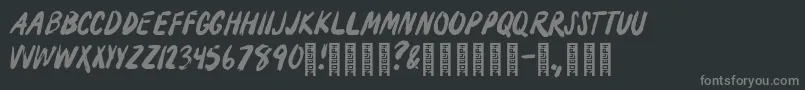 フォントMoonlighting – 黒い背景に灰色の文字