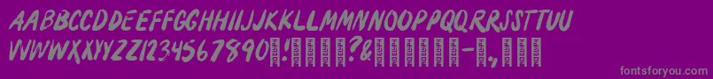 Moonlighting Font – Gray Fonts on Purple Background