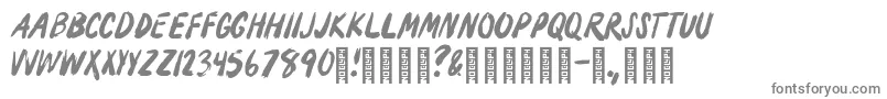 フォントMoonlighting – 白い背景に灰色の文字