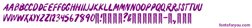 Moonlighting-fontti – violetit fontit