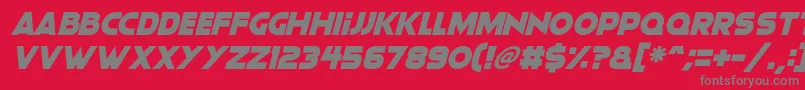 Moonlightning Italic Font – Gray Fonts on Red Background
