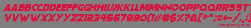 fuente Moonlightning Italic – Fuentes Rojas Sobre Fondo Gris
