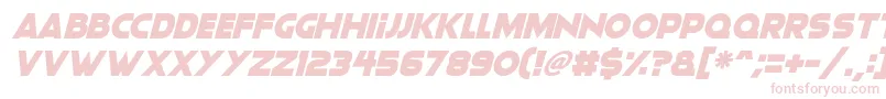 Moonlightning Italic Font – Pink Fonts on White Background