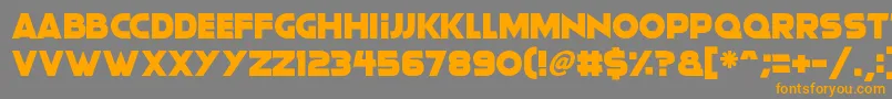 Moonlightning Font – Orange Fonts on Gray Background