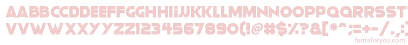 フォントMoonlightning – 白い背景にピンクのフォント