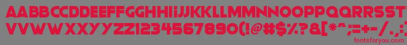 Moonlightning Font – Red Fonts on Gray Background