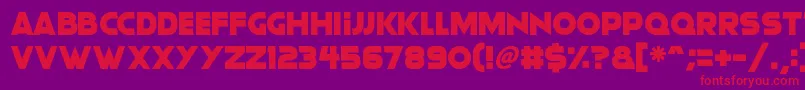 Moonlightning Font – Red Fonts on Purple Background