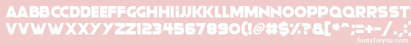 Moonlightning Font – White Fonts on Pink Background