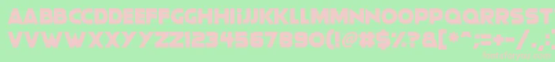 Moonlightning-Schriftart – Rosa Schriften auf grünem Hintergrund