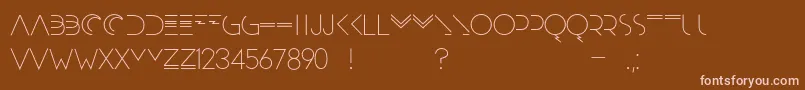 Moonrise Alternate Font – Pink Fonts on Brown Background