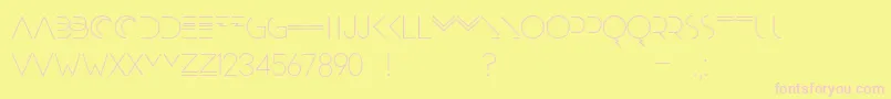 Moonrise Alternate Font – Pink Fonts on Yellow Background
