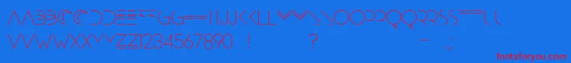 Moonrise Alternate Font – Red Fonts on Blue Background