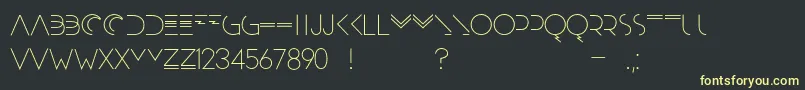 Moonrise Alternate Font – Yellow Fonts on Black Background