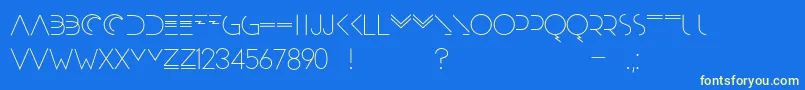 Moonrise Alternate Font – Yellow Fonts on Blue Background
