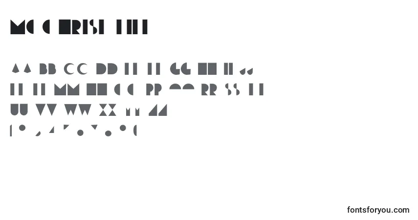 Schriftart Moonrise Fill – Alphabet, Zahlen, spezielle Symbole