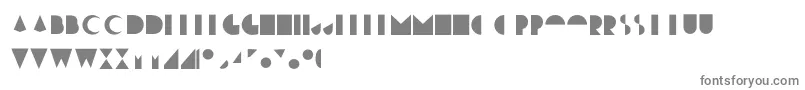 フォントMoonrise Fill – 白い背景に灰色の文字