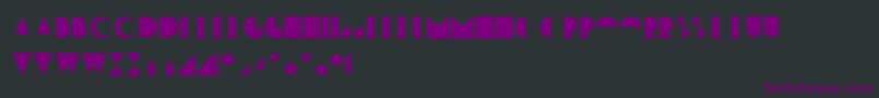 Шрифт Moonrise Fill – фиолетовые шрифты на чёрном фоне