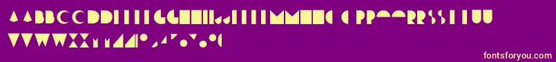 Moonrise Fill Font – Yellow Fonts on Purple Background