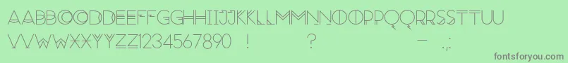 Шрифт Moonrise Regular – серые шрифты на зелёном фоне