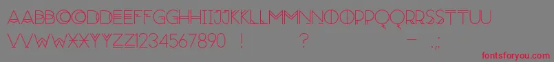 Moonrise Regular Font – Red Fonts on Gray Background