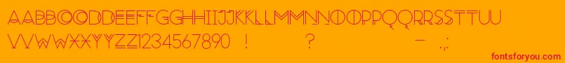 Moonrise Regular Font – Red Fonts on Orange Background