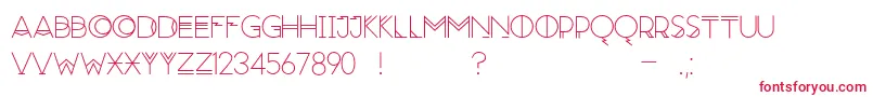 Moonrise Regular Font – Red Fonts on White Background