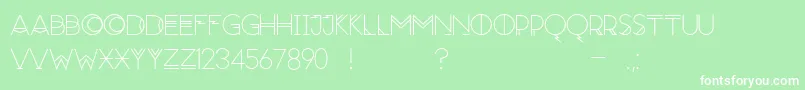 Moonrise Regular Font – White Fonts on Green Background