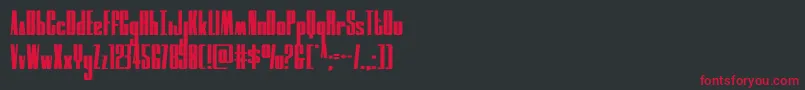 moonrunner Font – Red Fonts on Black Background