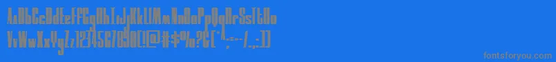 moonrunner-Schriftart – Graue Schriften auf blauem Hintergrund