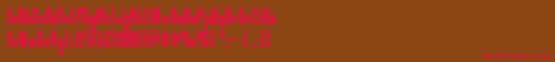 moonrunner Font – Red Fonts on Brown Background
