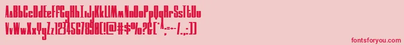 moonrunner Font – Red Fonts on Pink Background