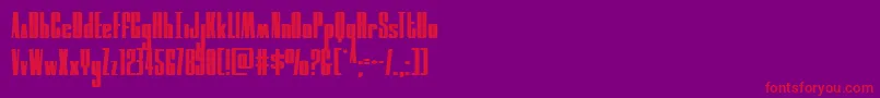 moonrunner Font – Red Fonts on Purple Background