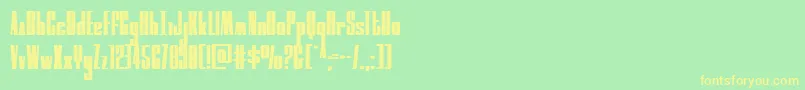 Saiba mais sobre a fonte moonrunner Fonte moonrunner – fontes amarelas em um fundo verde