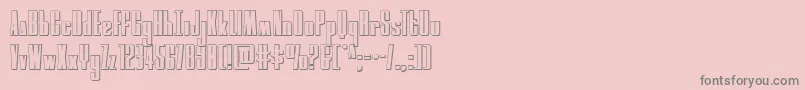 Police moonrunner3d – polices grises sur fond rose