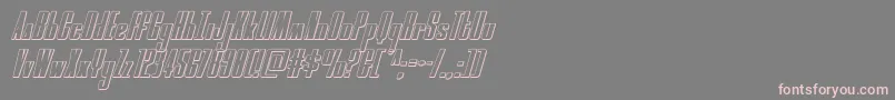 moonrunner3dital Font – Pink Fonts on Gray Background