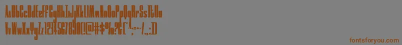 moonrunnercond Font – Brown Fonts on Gray Background