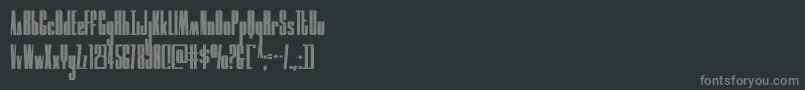 moonrunnercond Font – Gray Fonts on Black Background