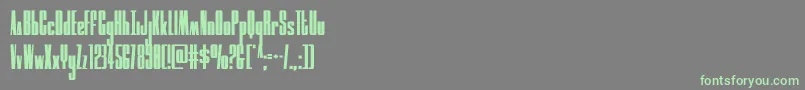 moonrunnercond Font – Green Fonts on Gray Background