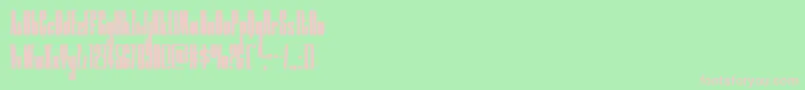 moonrunnercond Font – Pink Fonts on Green Background